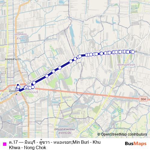 ต.17 bus Line Map