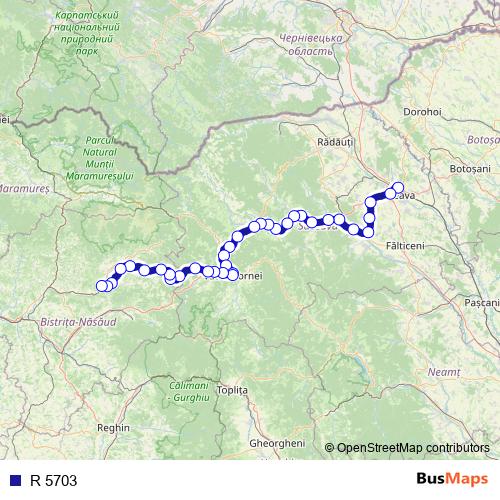 R 5703 rail Line Map