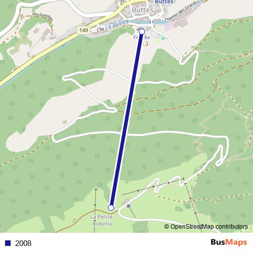 2008 cable-car Line Map