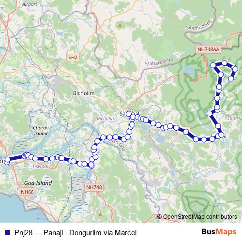 Pnj28 bus Line Map