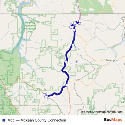 Mcc bus Line Map