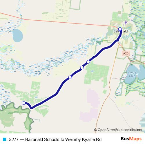 S277 bus Line Map