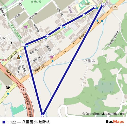 F122 bus Line Map