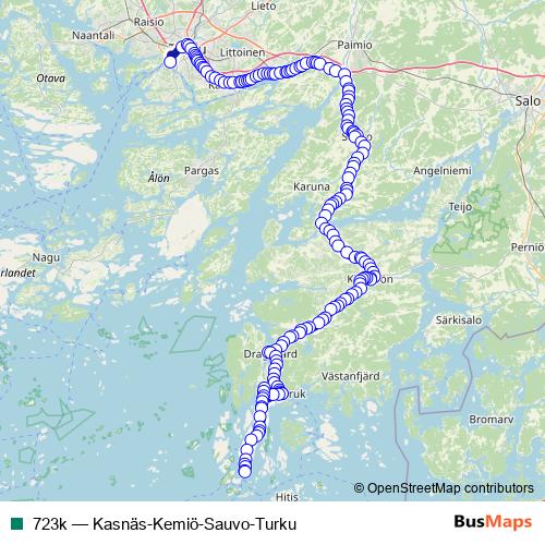 723k bus Line Map