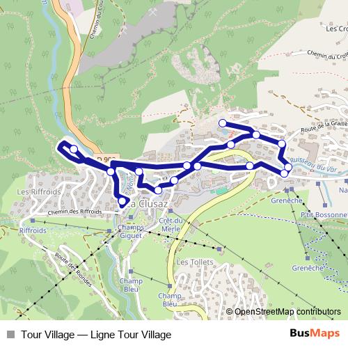 Tour Village bus Line Map
