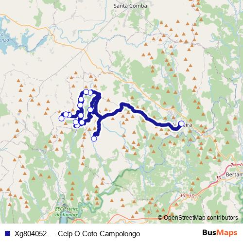 Xg804052 bus Line Map
