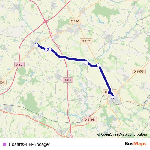Essarts-EN-Bocage* bus Line Map