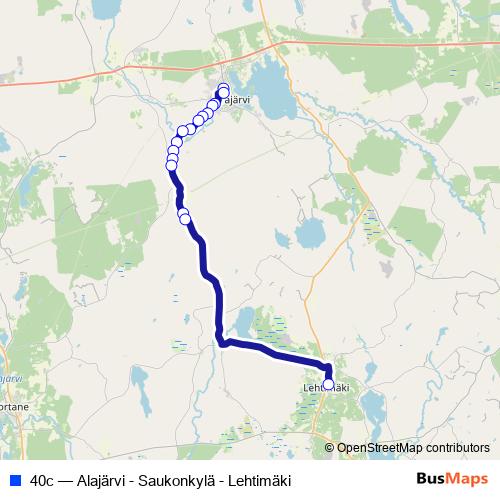 40c bus Line Map