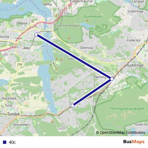 40c bus Line Map
