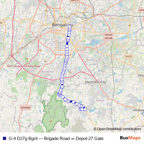 G-4 D27g-Bgrd bus Line Map