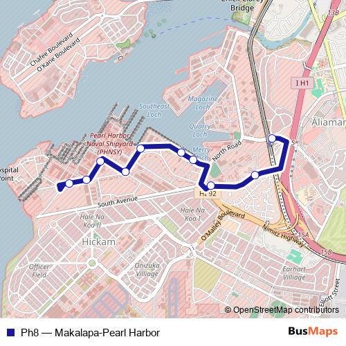 Ph8 bus Line Map