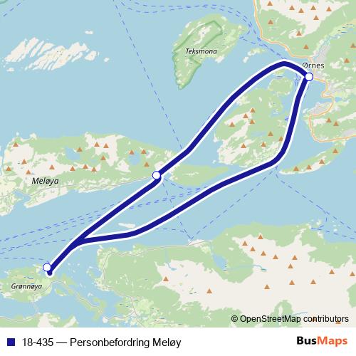 18-435 ferry Line Map
