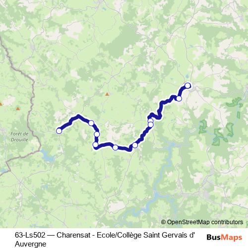63-Ls502 bus Line Map