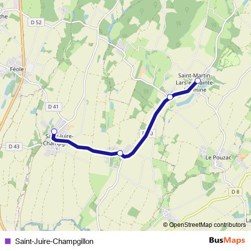 Saint-Juire-Champgillon bus Line Map