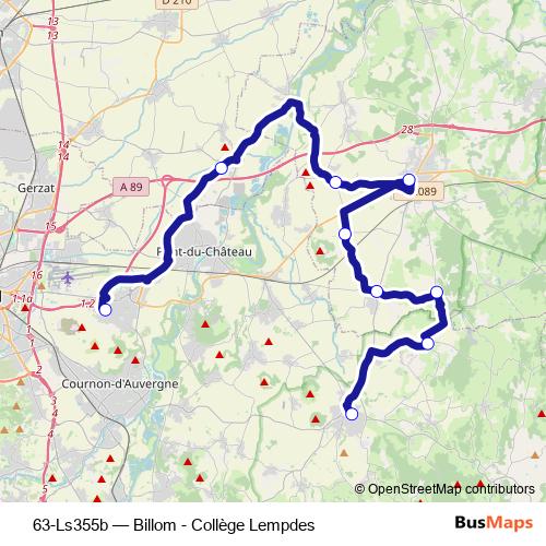63-Ls355b bus Line Map