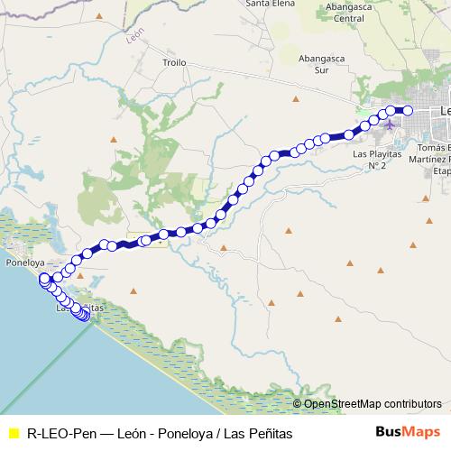 R-LEO-Pen bus Line Map