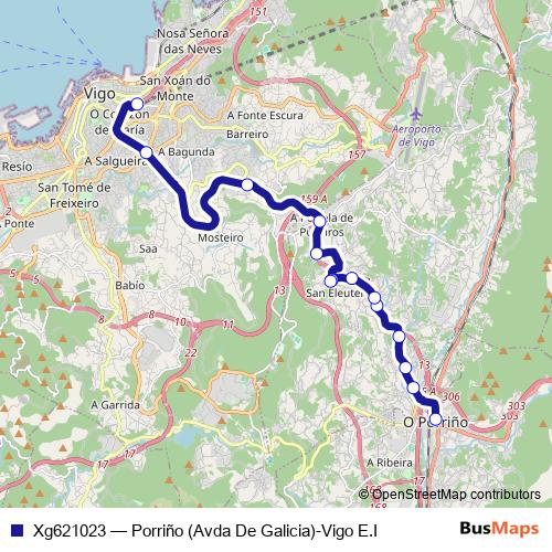 Xg621023 bus Line Map