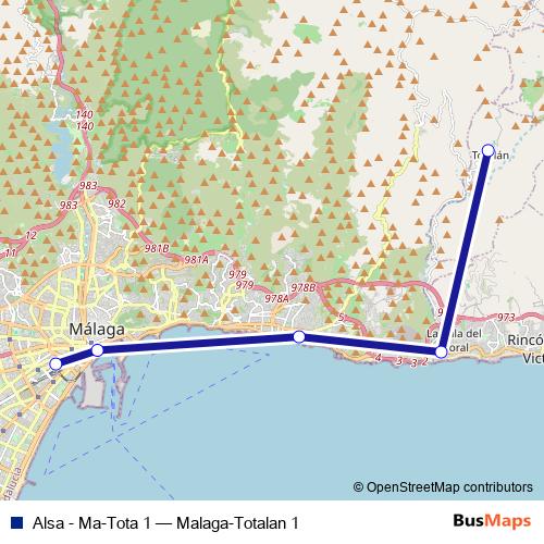 Alsa - Ma-Tota 1 bus Line Map