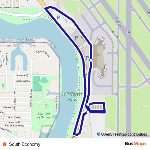 South Economy bus Line Map