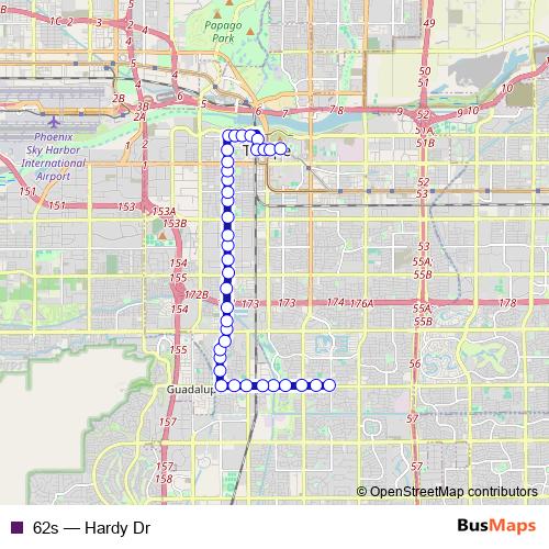 62s bus Line Map