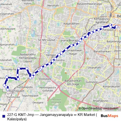 227-G KMT-Jmp bus Line Map