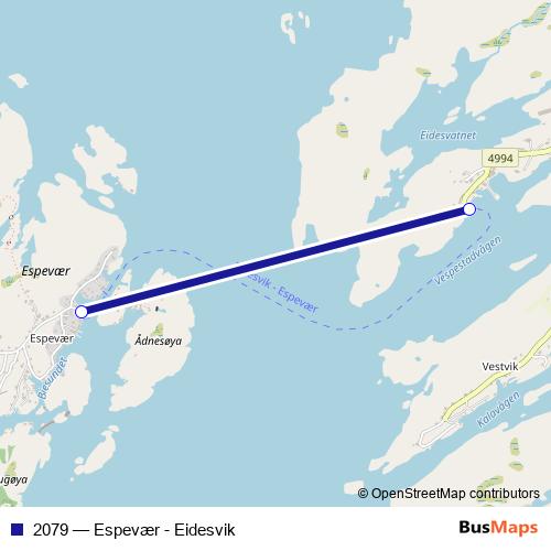 2079 ferry Line Map