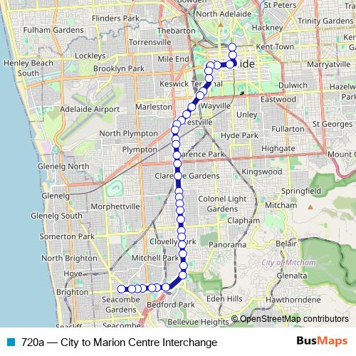 720a bus Line Map