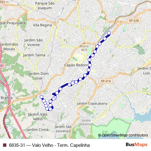 6835-31 bus Line Map