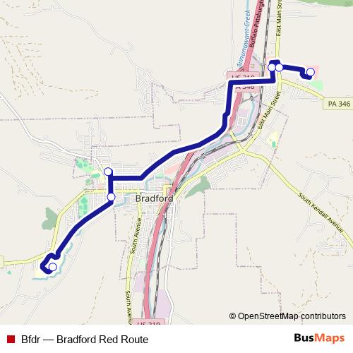Bfdr bus Line Map