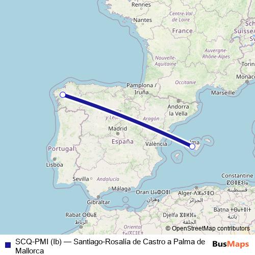 SCQ-PMI (Ib) air Line Map
