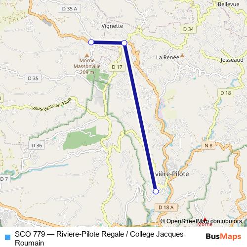 SCO 779 bus Line Map