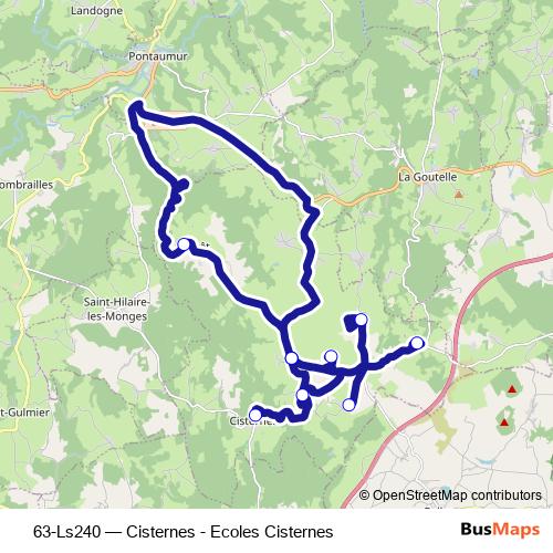 63-Ls240 bus Line Map