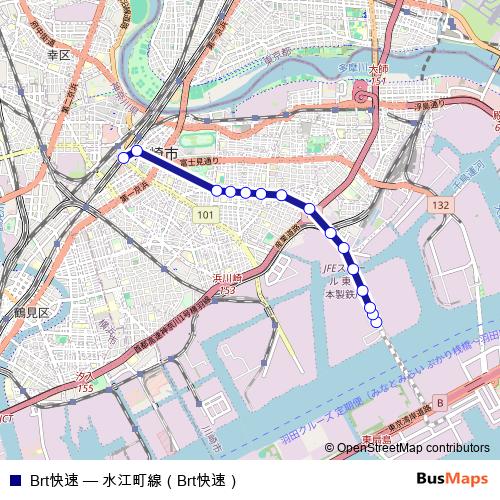 Brt快速 bus Line Map