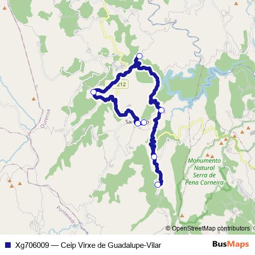 Xg706009 bus Line Map