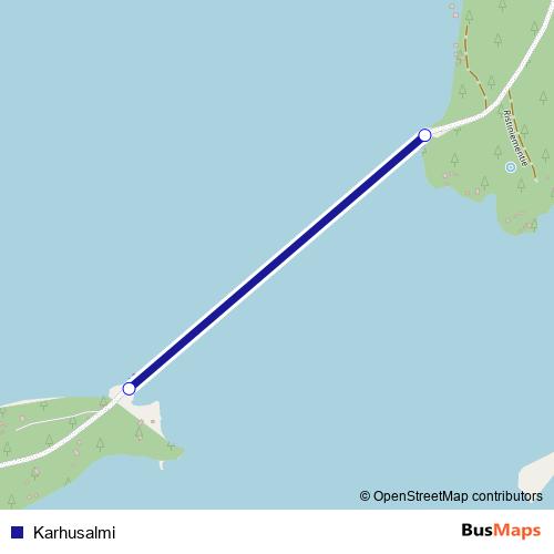Karhusalmi ferry Line Map
