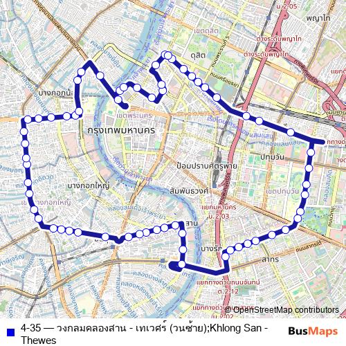 4-35 bus Line Map