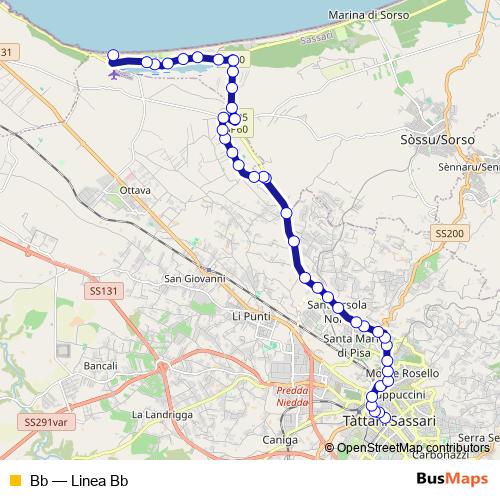 Bb bus Line Map