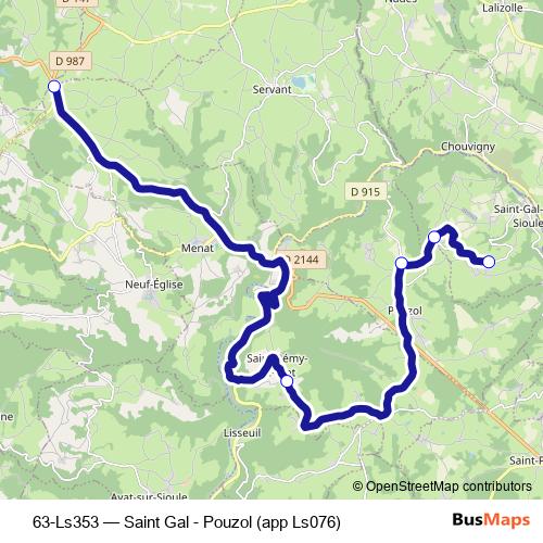 63-Ls353 bus Line Map