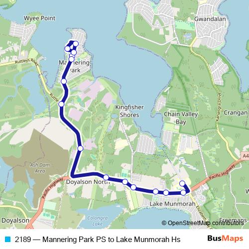 2189 bus Line Map