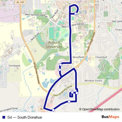 Sd bus Line Map
