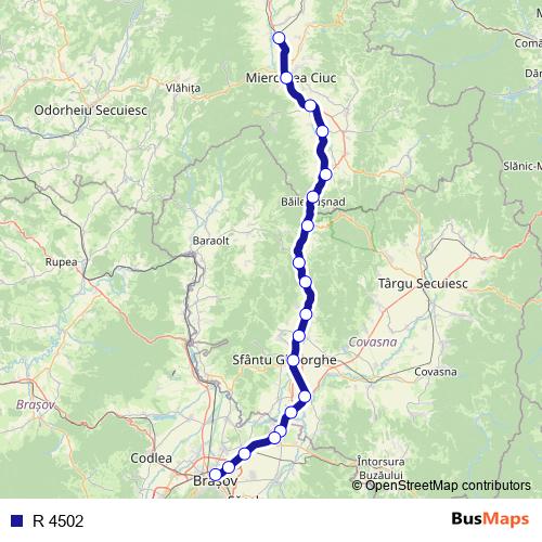 R 4502 rail Line Map