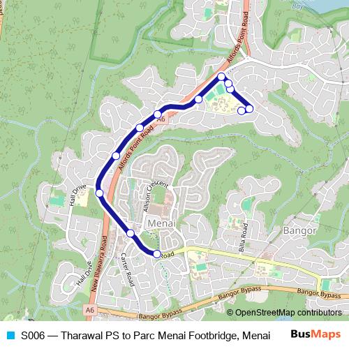 S006 bus Line Map