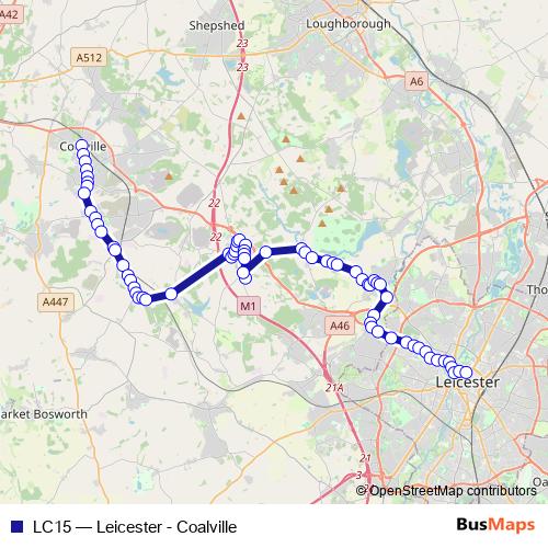 LC15 bus Line Map