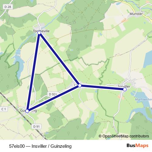 57eis00 bus Line Map