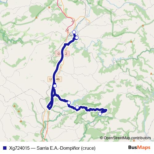 Xg724015 bus Line Map