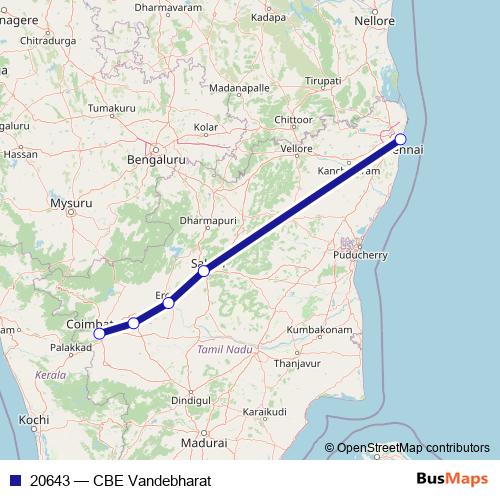 20643 rail Line Map