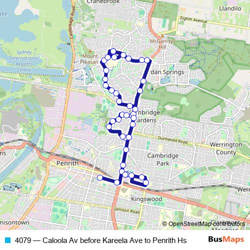 4079 bus Line Map
