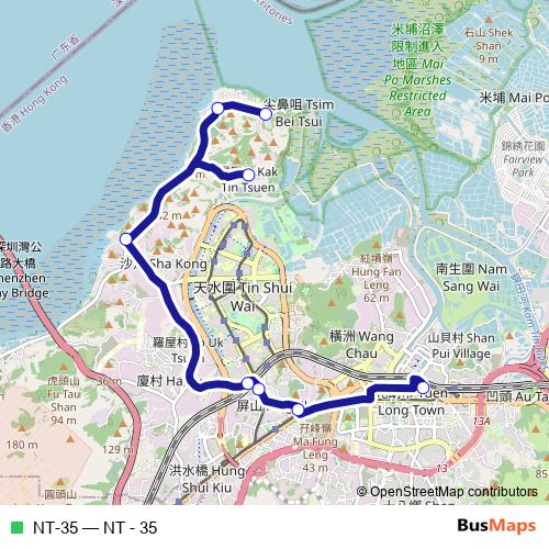 NT-35 bus Line Map