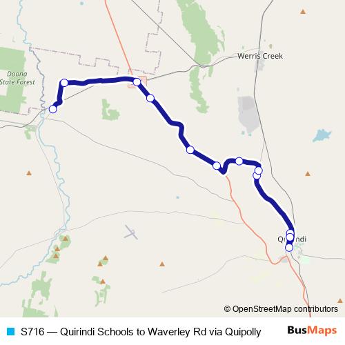 S716 bus Line Map