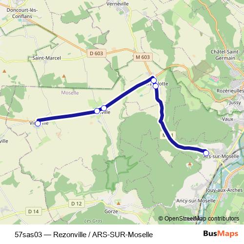 57sas03 bus Line Map